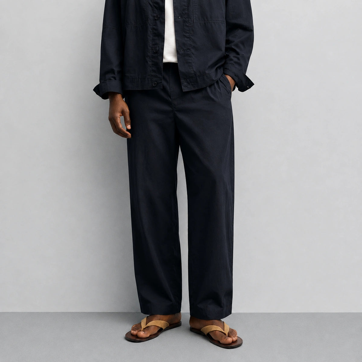 Calça Masculina de Linho Preta