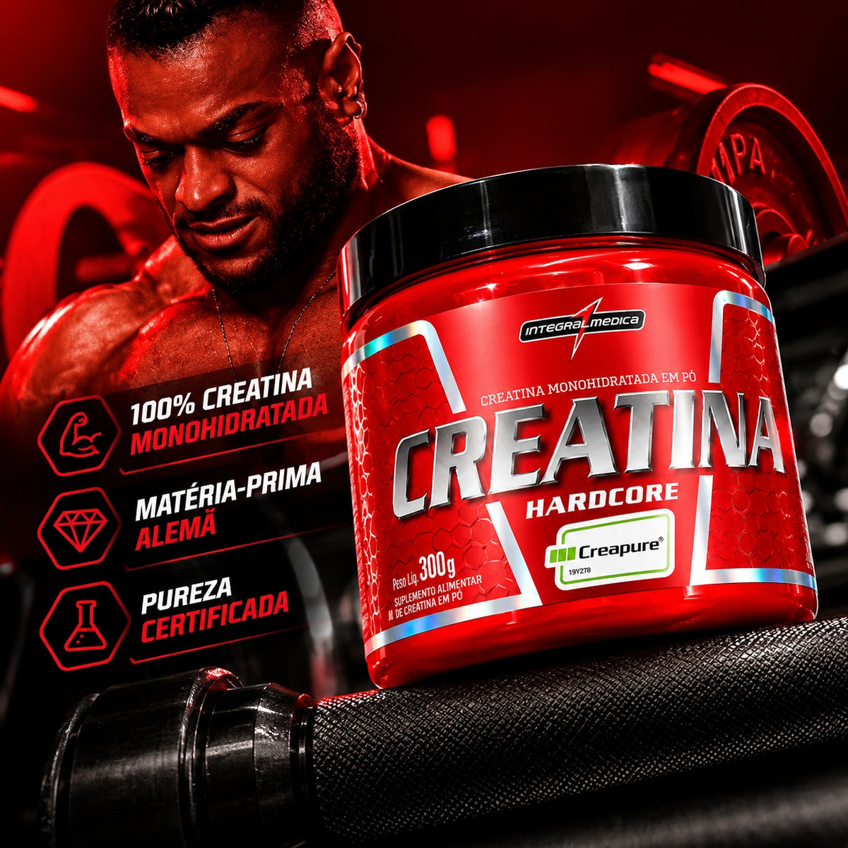 Creatina 100% Pura 150g Hardcore