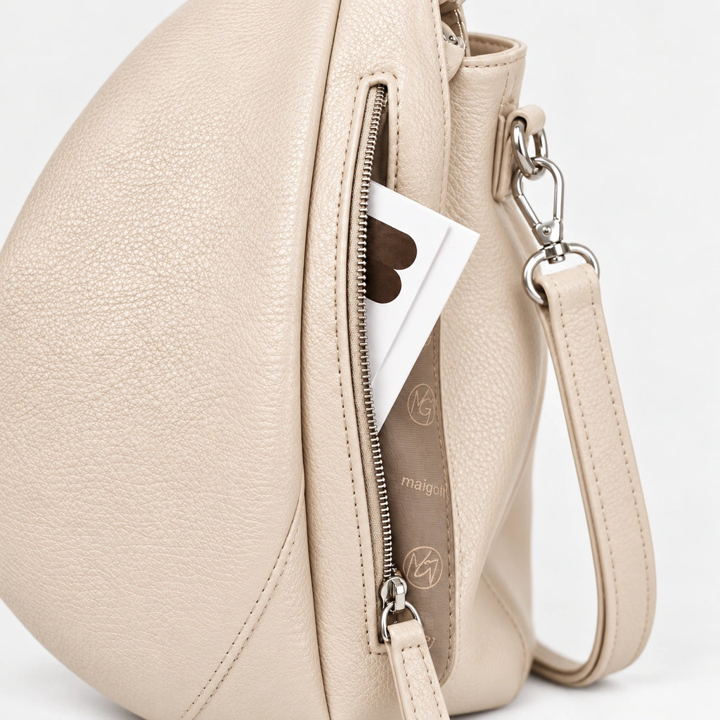 Bolsa Feminina Off White em Couro Siena