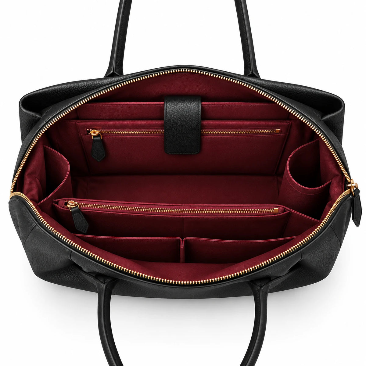 Bolsa Feminina Preta Em Couro Aurora | Soult Atelier