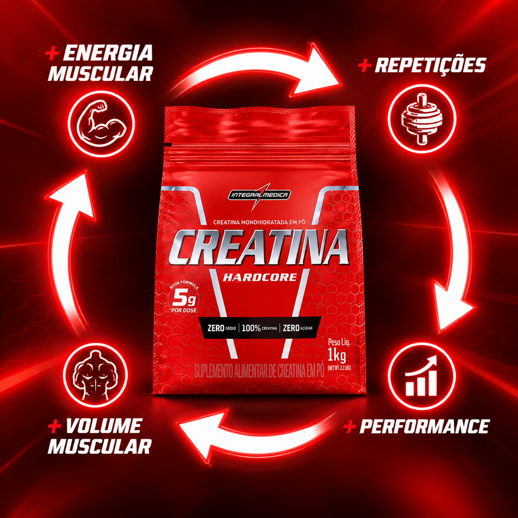 Creatina 100% Pura Pouch 1kg