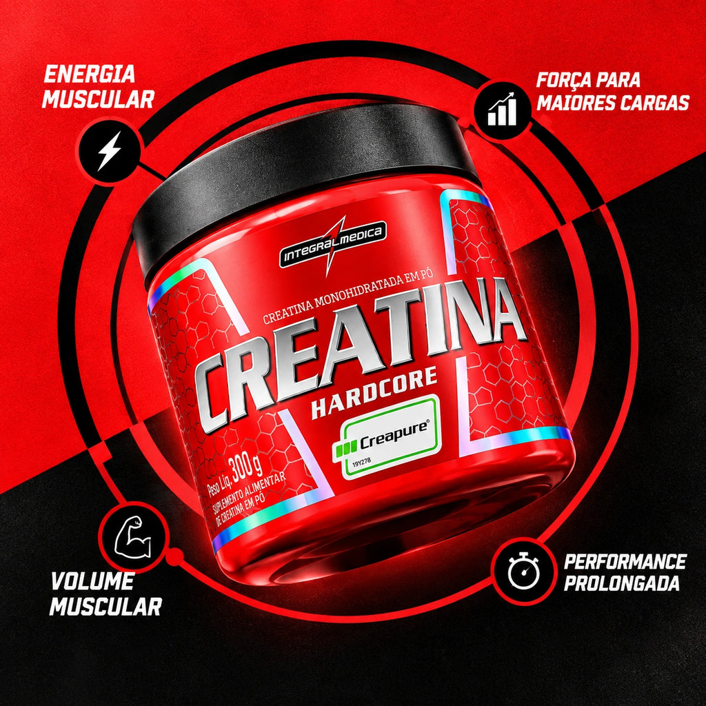 Creatina 100% Pura 150g Hardcore