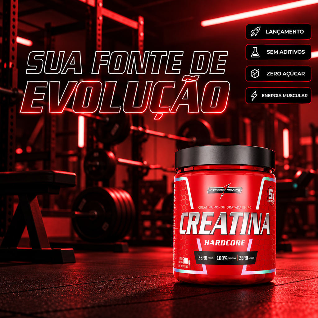 Creatina Hardcore 500g Pote