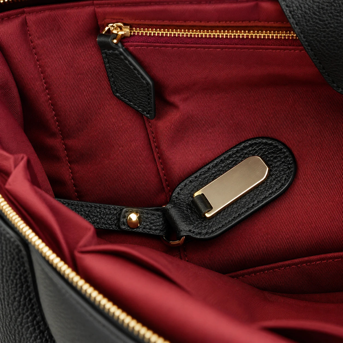 Bolsa Feminina Preta Em Couro Aurora | Soult Atelier
