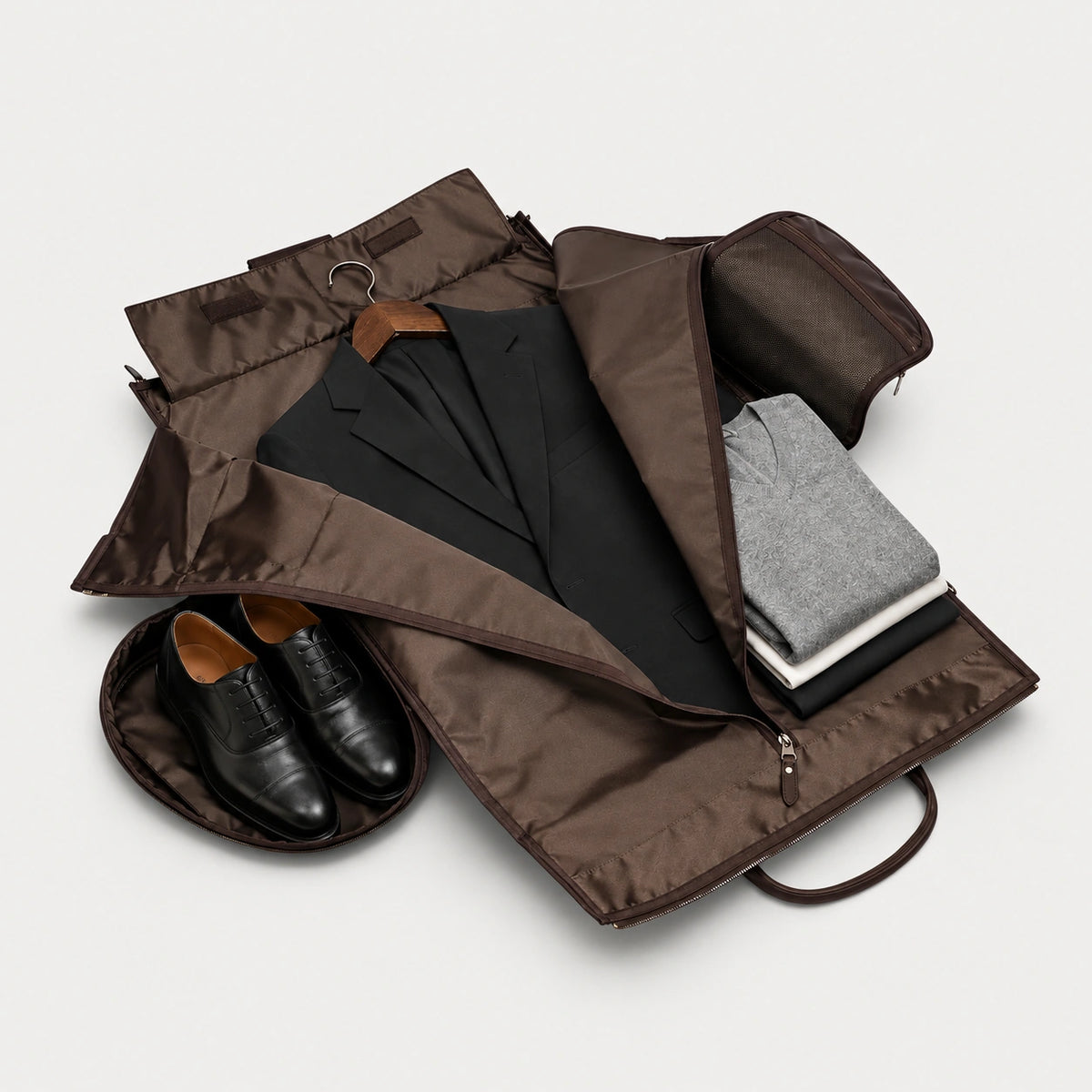 bolsa de couro masculina