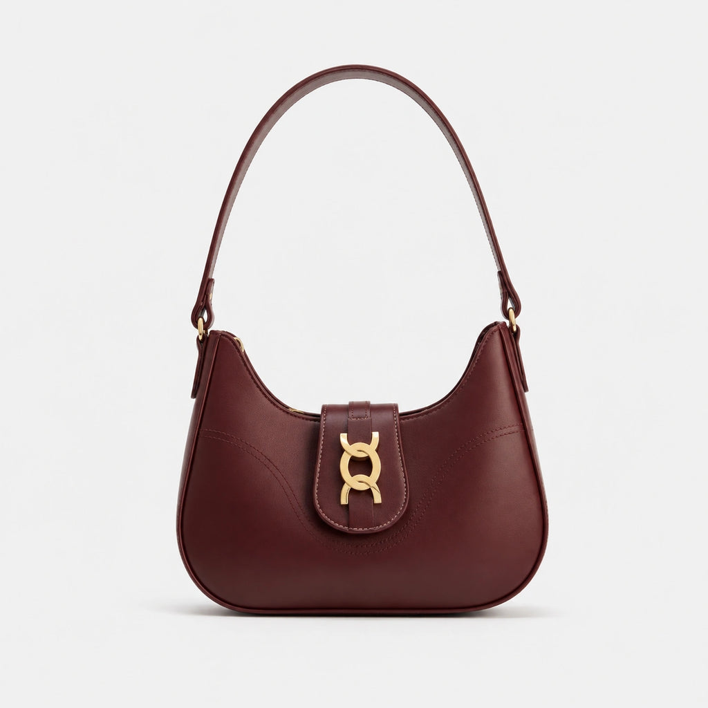 bolsa vermelha couro