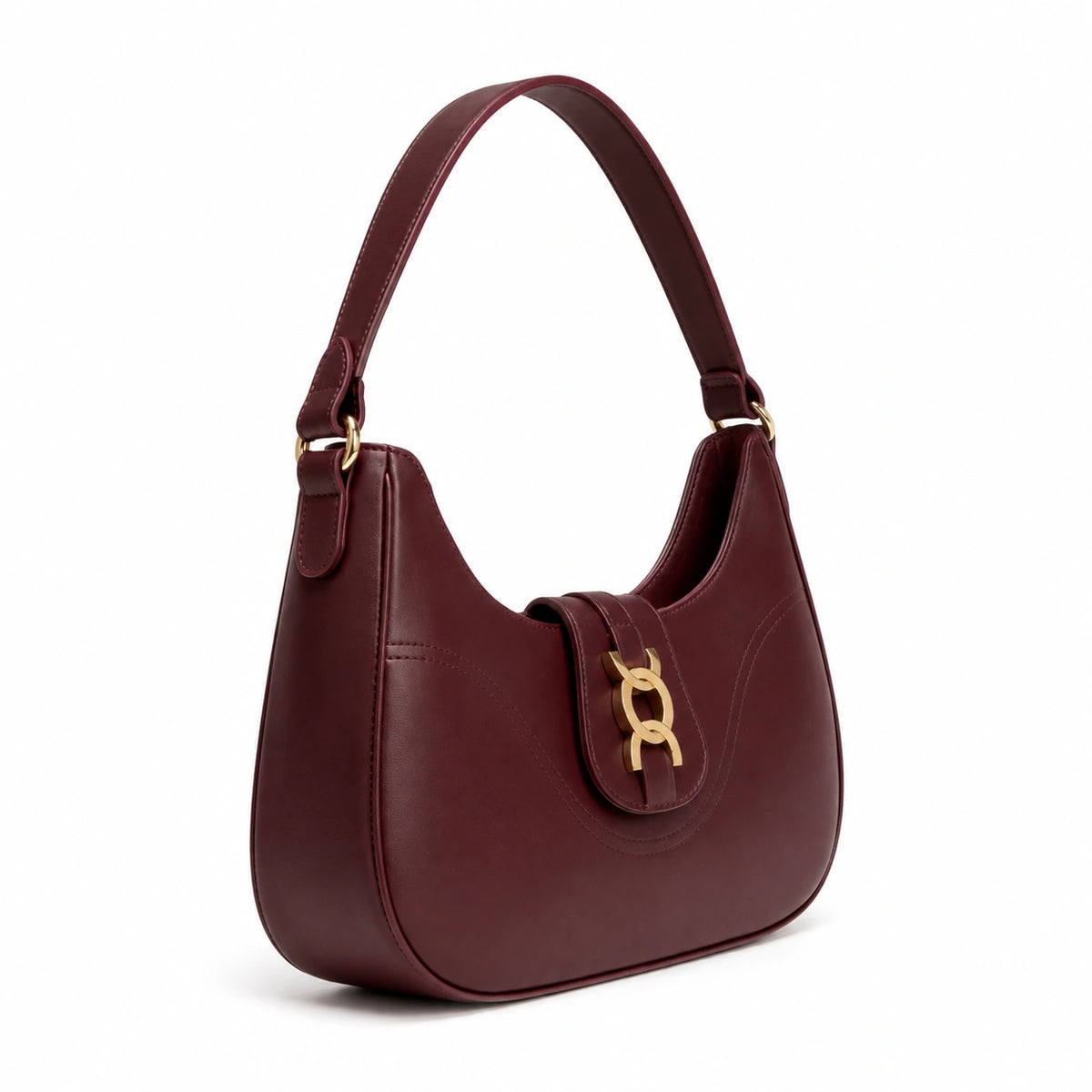 bolsa vermelha de couro