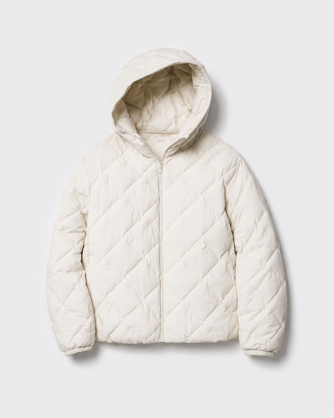 Jaqueta Puffer Matelassê Off-White