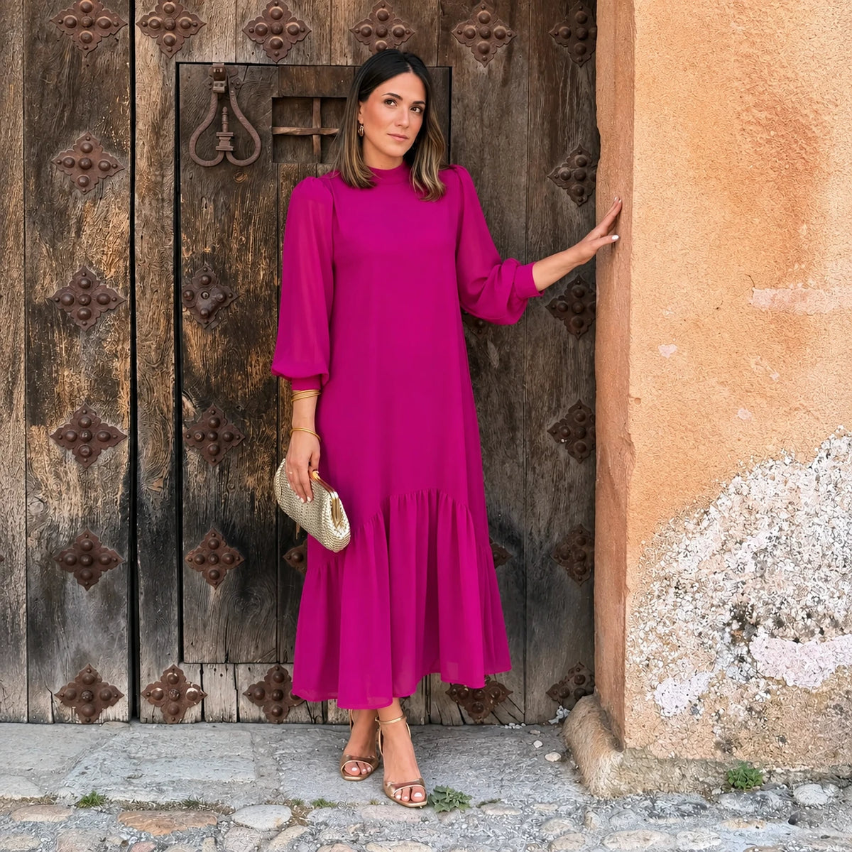vestido rosa