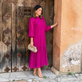 vestido rosa claro