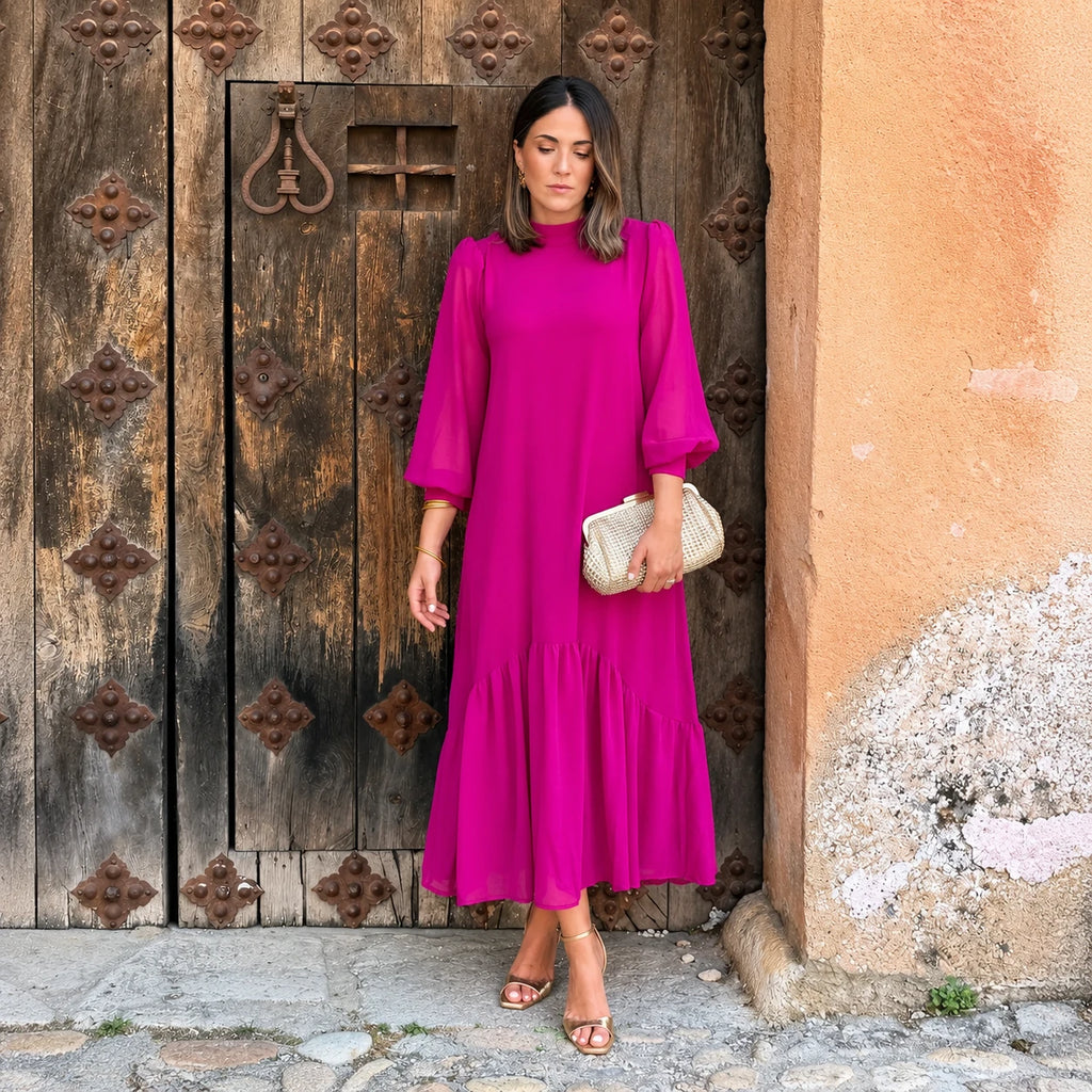 vestido rosa de madrinha